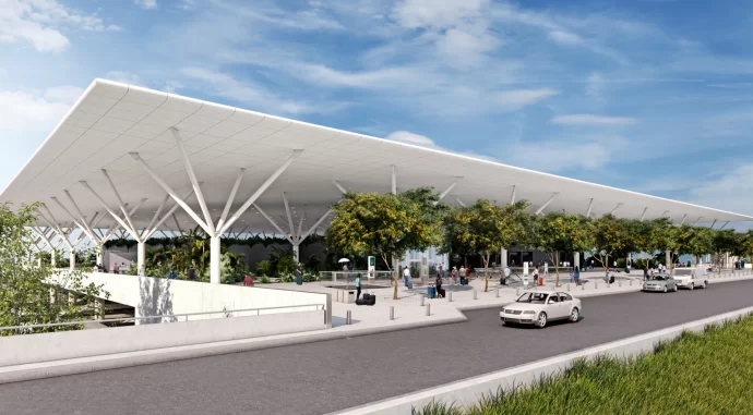 La estación de Cancún será la más grande en toda la extensión del tren y se conectará con el aeropuerto internacional.