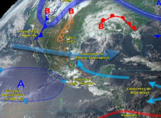 Frente Frío Número 54 en regiones de Chiapas, Oaxaca, Puebla y Veracruz