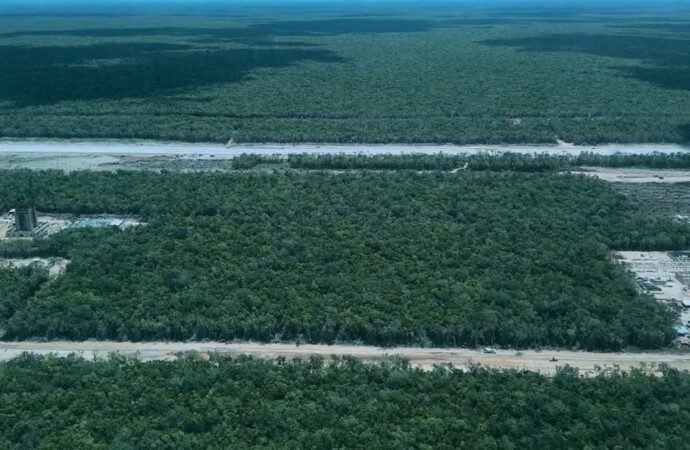 El presidente de México, informó sobre el avance en la construcción del Aeropuerto Internacional Felipe Carrillo Puerto.