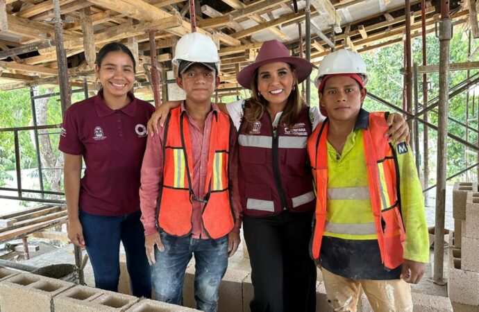 MARA LEZAMA INVIERTE EN EDUCACIÓN CON OBRAS DE CALIDAD