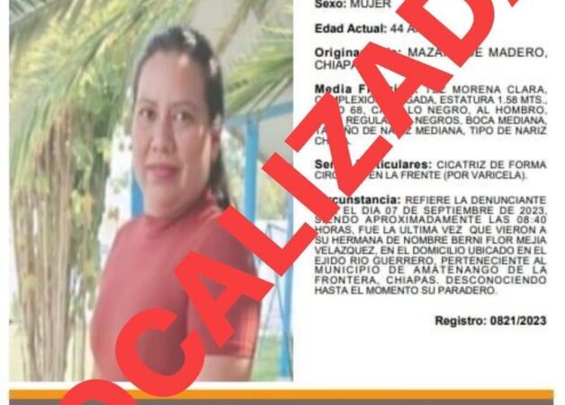 Secuestran y asesinan a maestra Berni Flor en Chiapas, por no participar en grupos del crimen organizado