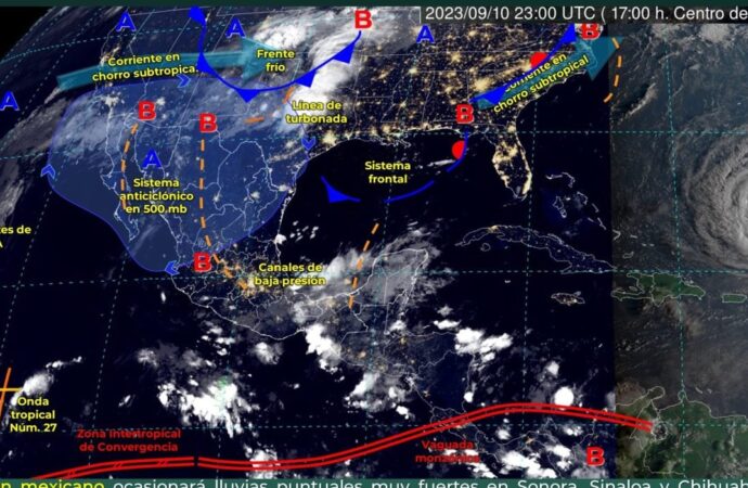 Inicia el clima de la semana con chubascos en Yucatán