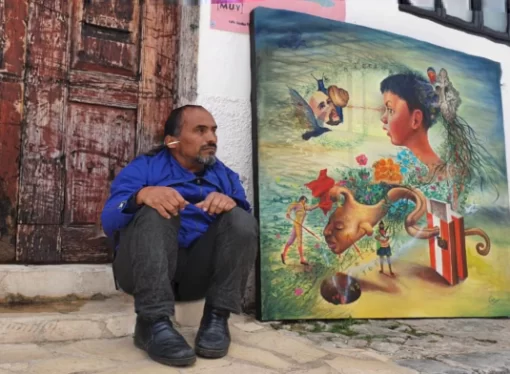 Juan Chawuc de origen chiapaneco, participará para instalar un altar de día de muertos en París