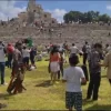 Más de 2 mil personas vieron el eclipse en Edzná, Campeche