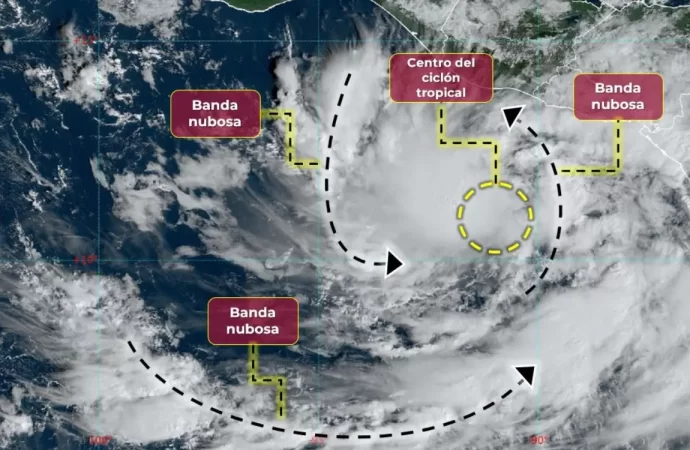 Frente frío 8 provoca inundaciones en Tabasco y Veracruz