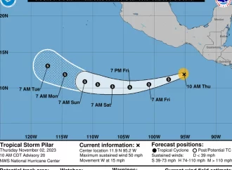 La nueva tormenta tropical Pilar, ya se aleja de Chiapas