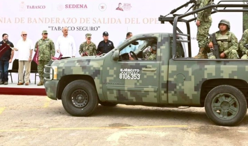 Confiscaron más de 30 autos y varias armas en un operativo en Tabasco