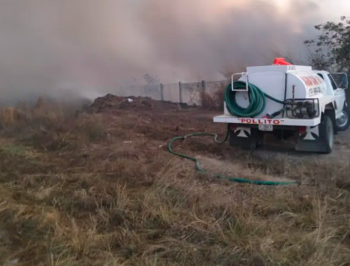 Se quemó el basurero municipal de Jiquipilas