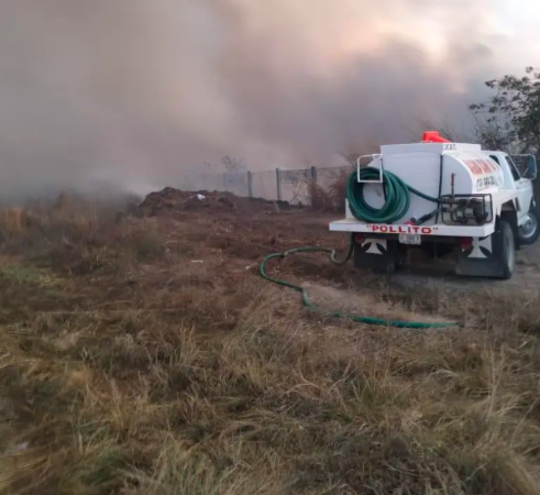 Se quemó el basurero municipal de Jiquipilas