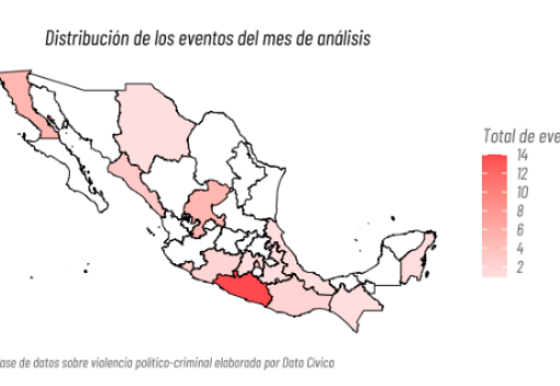 Chiapas se coloca como el 6to estado con mayor violencia criminal-electoral en el país