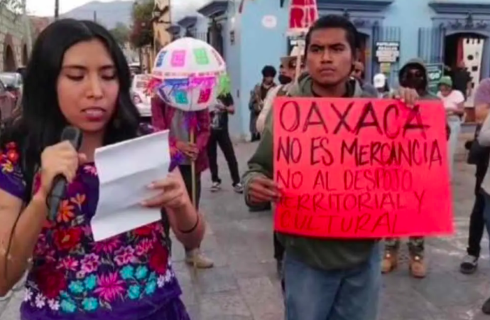 Detuvieron a varios activistas de la marcha contra la gentrificación en Oaxaca