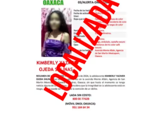 Encuentran con vida a adolescente de 15 años que había desaparecido en Oaxaca